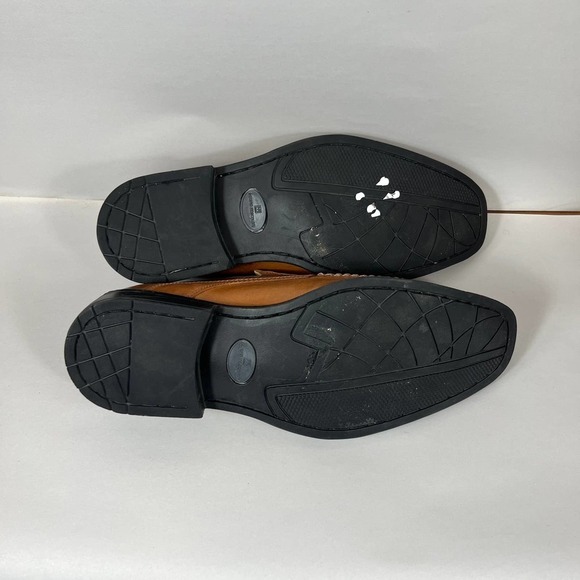 Sandro Moscoloni Men's Leather Oxford Loafer Shoes Round Toe Brown Size 9.5 - Picture 4 of 6